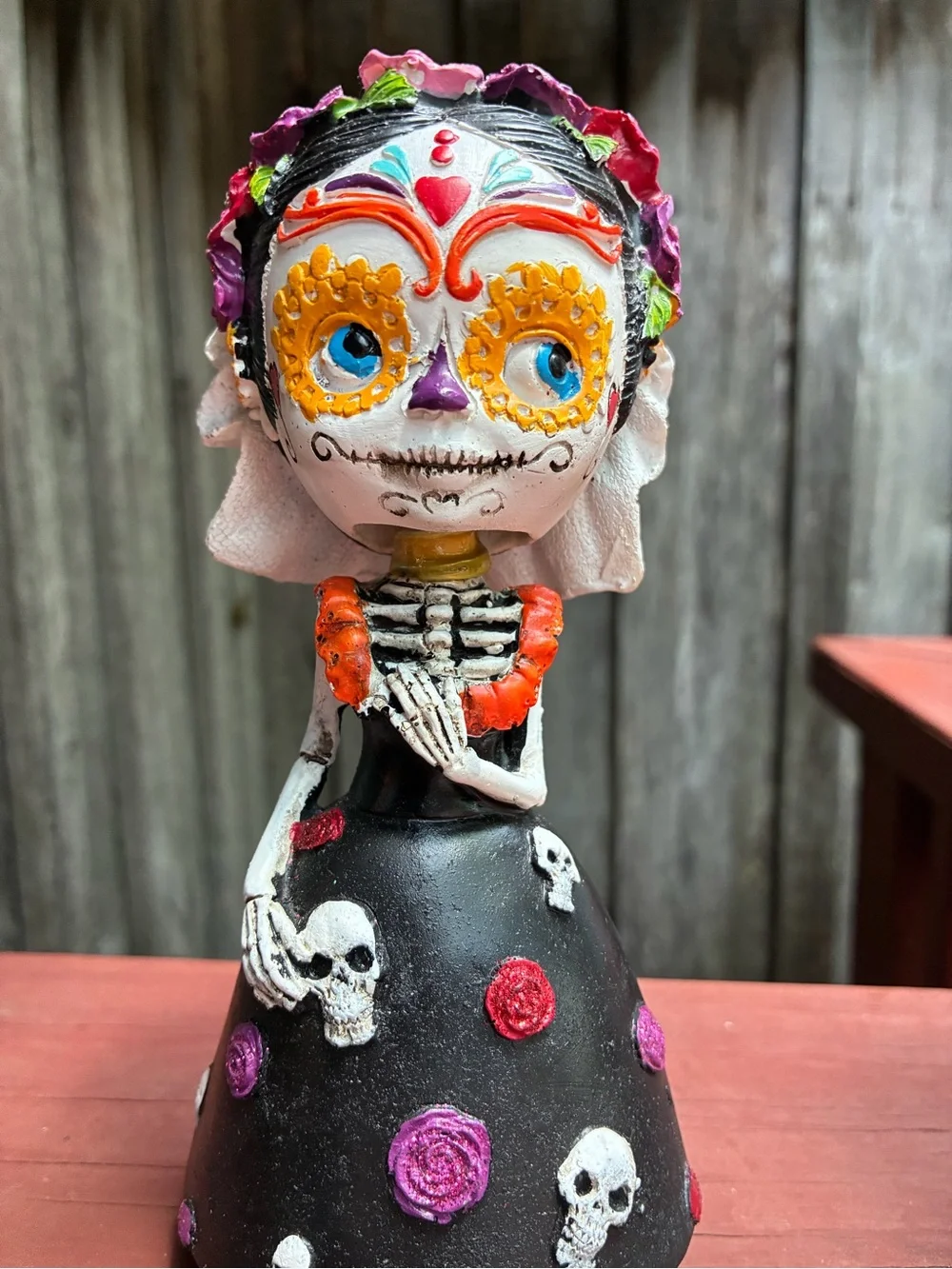 Day of the Dead Bride & Groom Figurine Set - Black